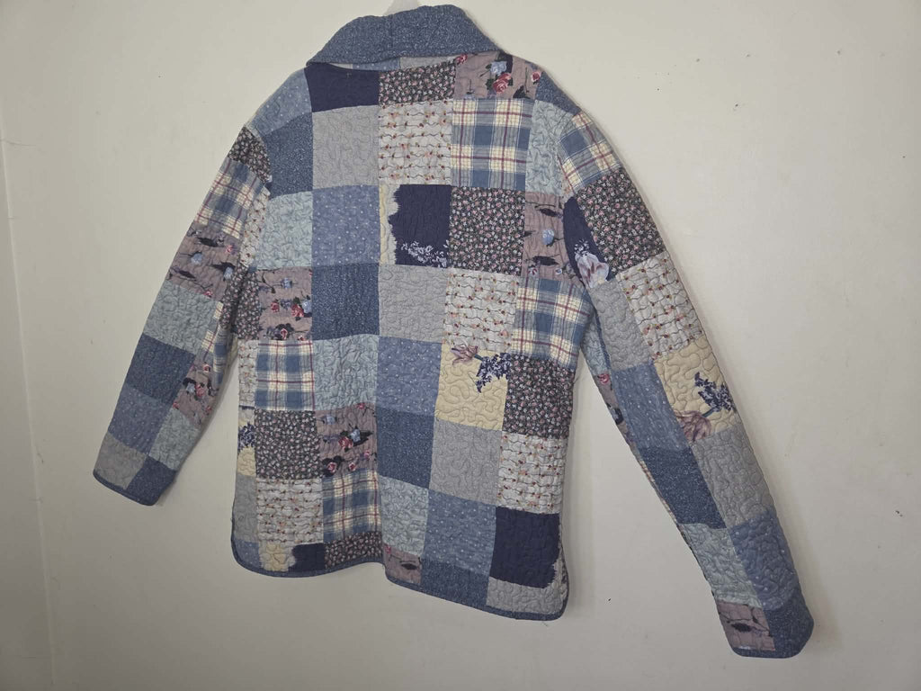 Grandma's Knitted Patchwork Button-Up