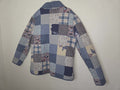 Grandma's Knitted Patchwork Button-Up