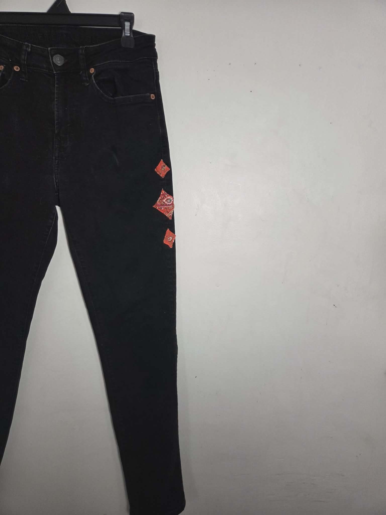 Paisley Embroidered Jeans