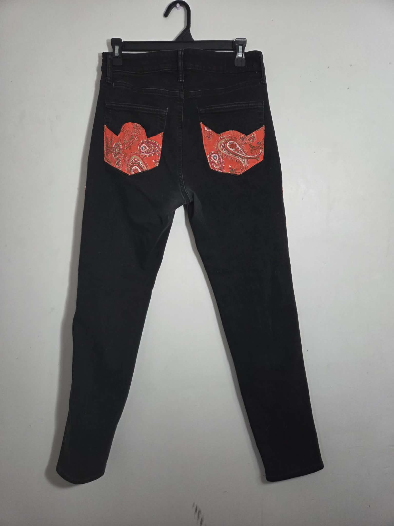 Paisley Embroidered Jeans
