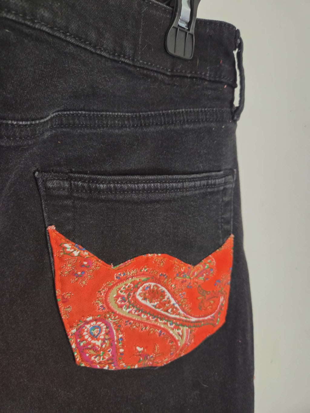 Paisley Embroidered Jeans
