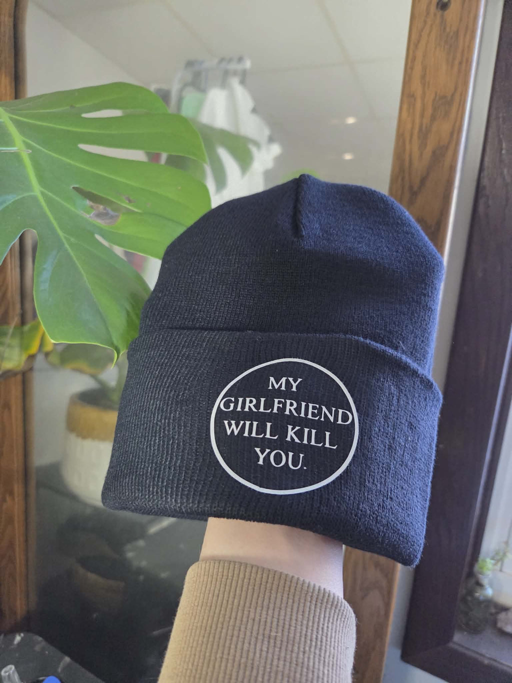 "My Spouse will kill you" beanies
