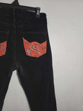 Paisley Embroidered Jeans