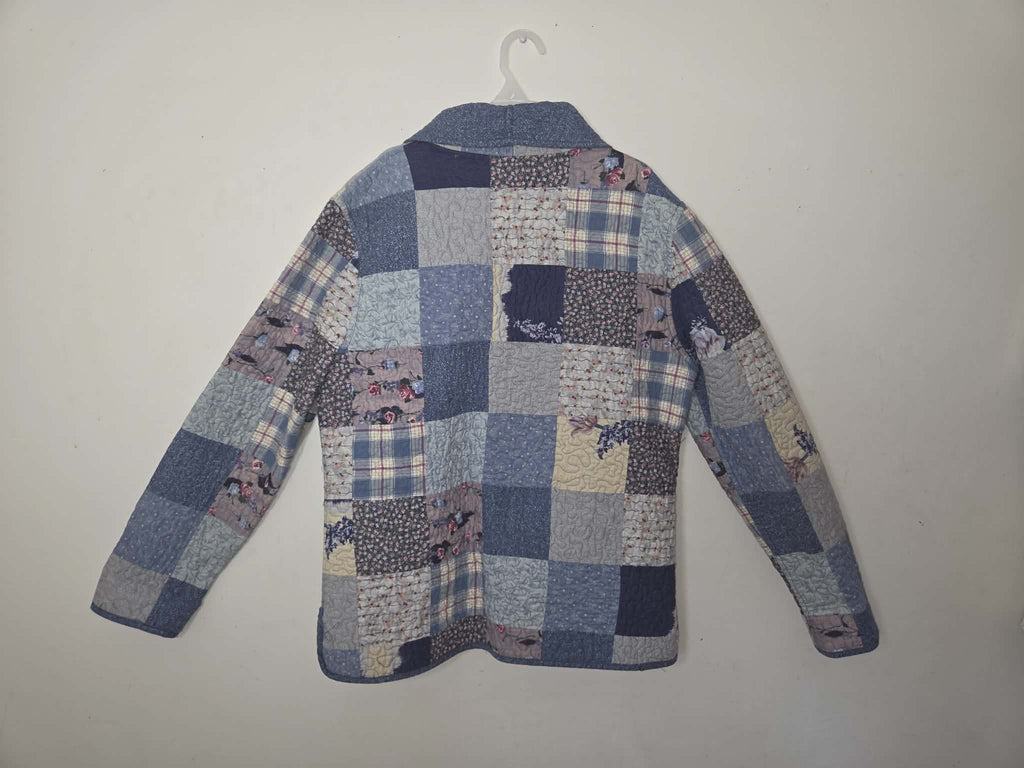 Grandma's Knitted Patchwork Button-Up
