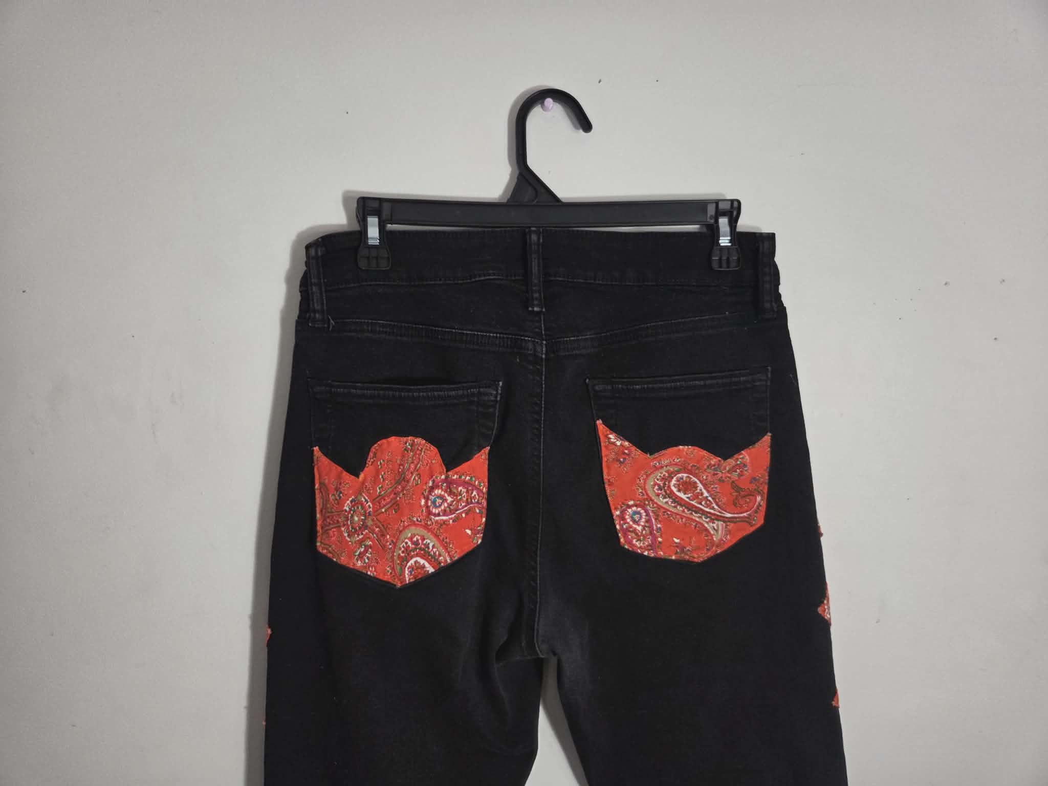 Paisley Embroidered Jeans