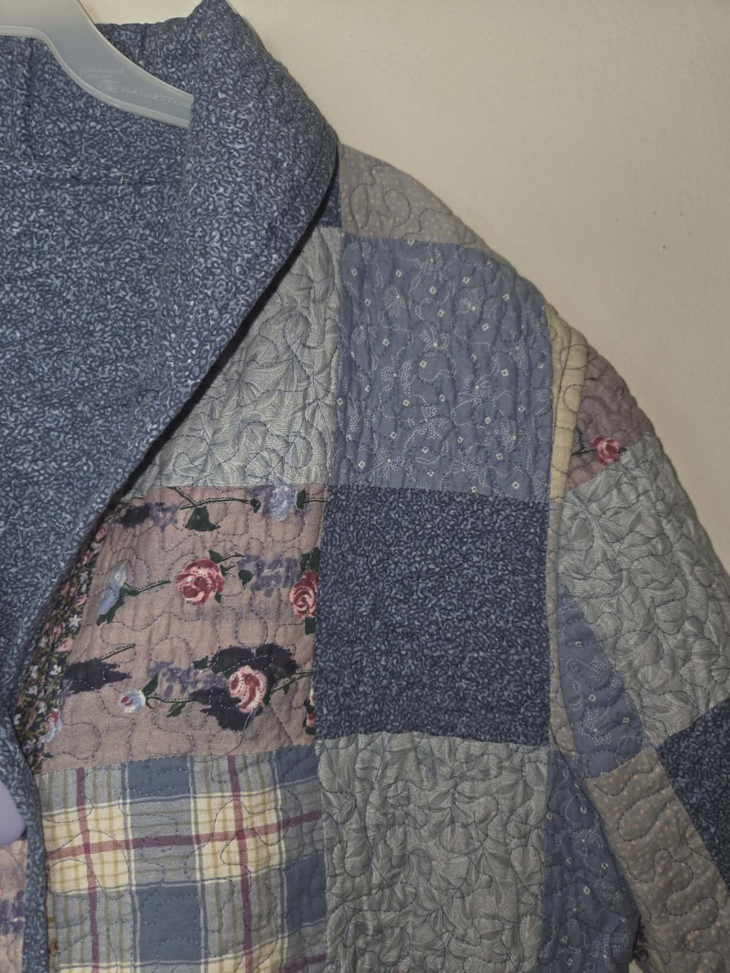 Grandma's Knitted Patchwork Button-Up